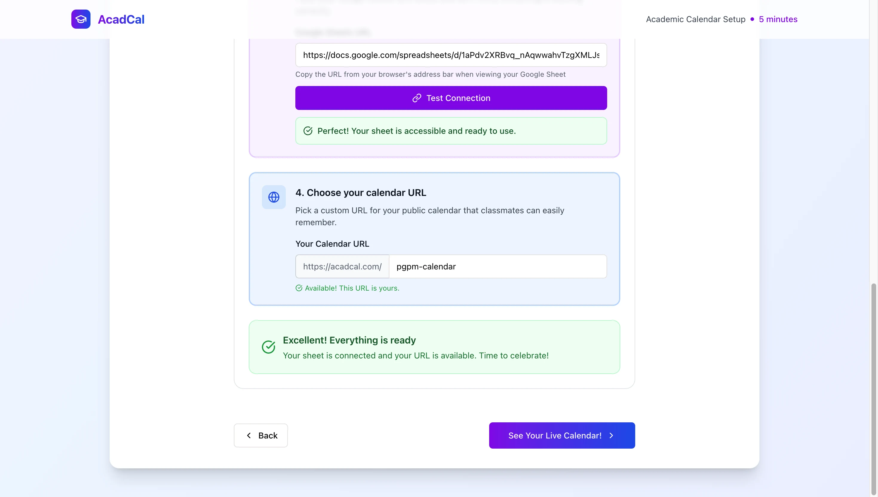 AcadCal screenshot 2