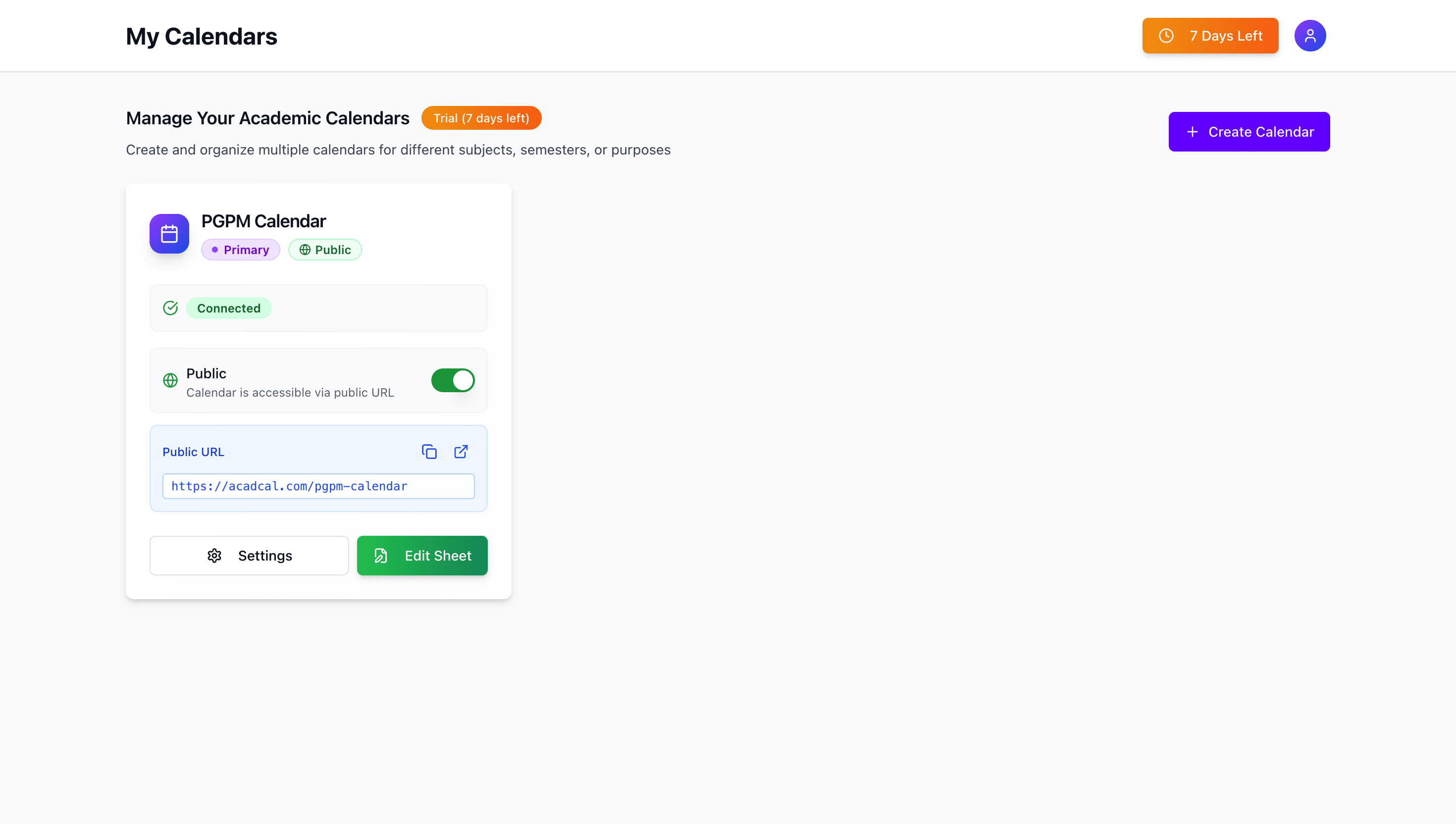 AcadCal screenshot 4
